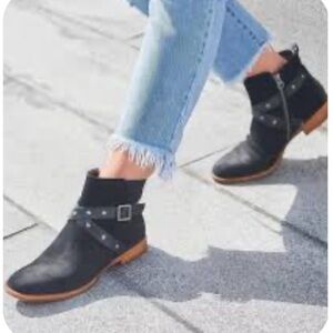 Kork-Ease women’s Sz 11 Kenai Black Suede Leather Ankle Booties Western